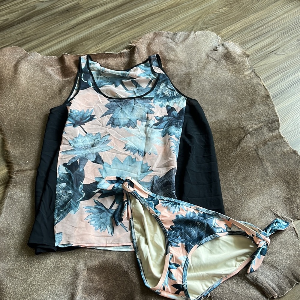 FCUK French Connection Tank Bikini Bottom Set